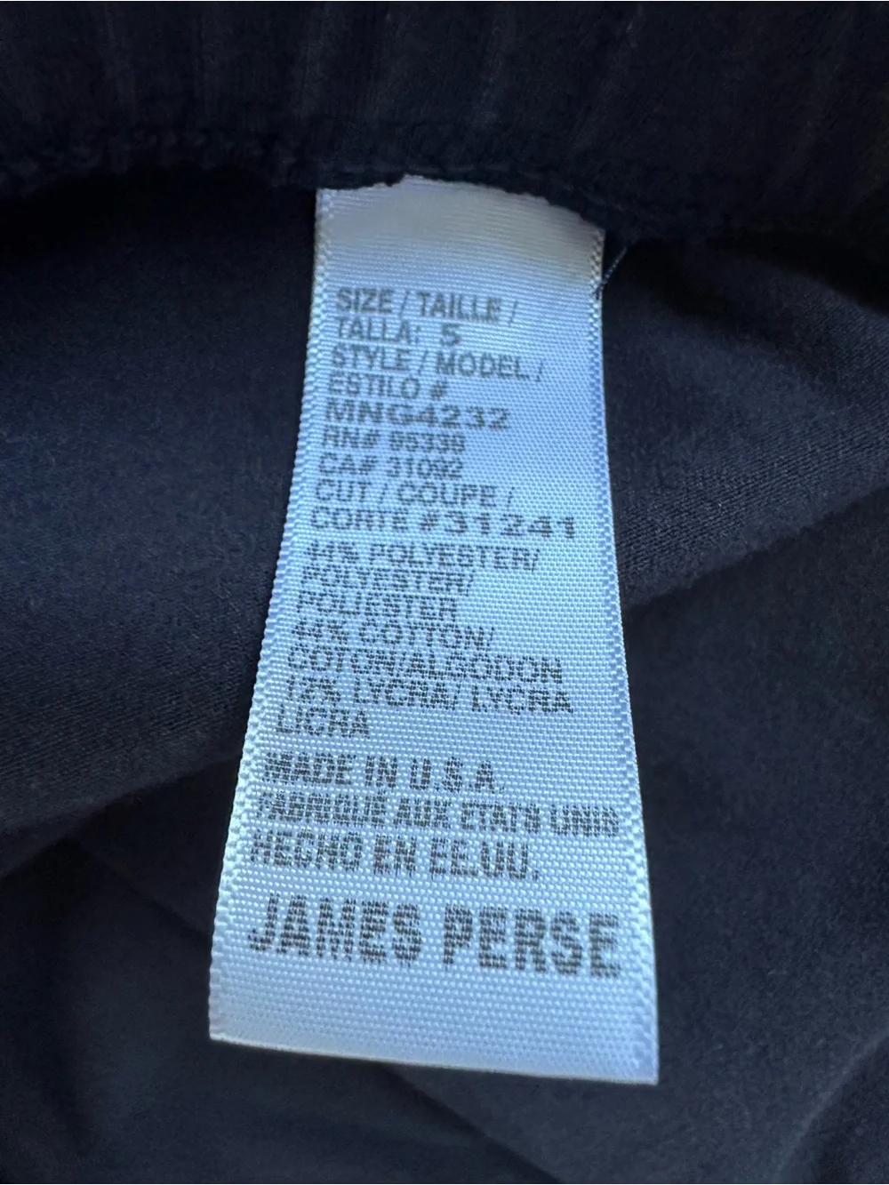 James Perse Classics Men’s Navy Drawstring Shorts Size 5 Made in USA